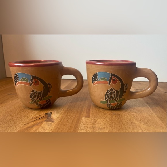 Other - Vintage handcrafted Terracotta mugs